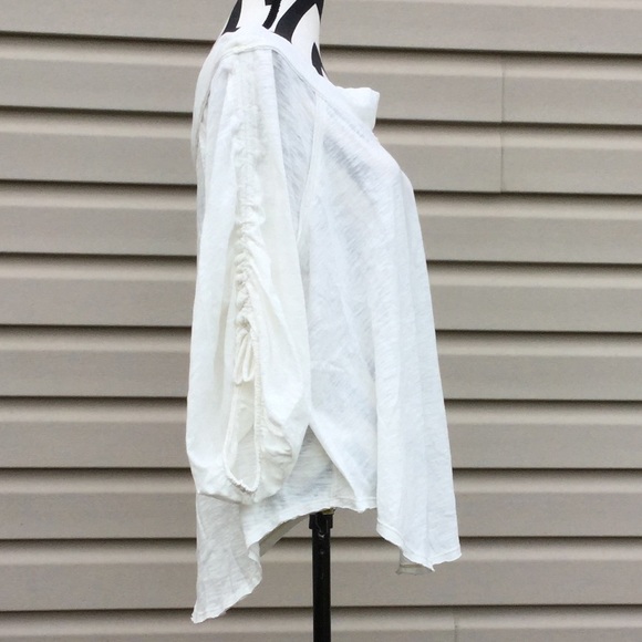 NWT Free People Ivory Bohemia Off The Shoulder Top - Picture 6 of 7